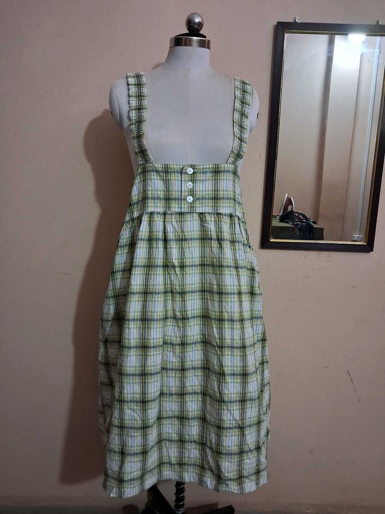 Plaid Pinafore Dress