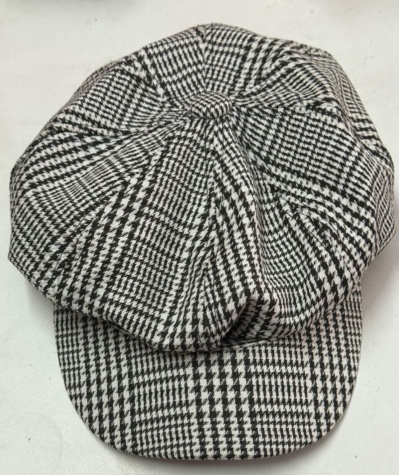 Classic Plaid Baker Boy Cap