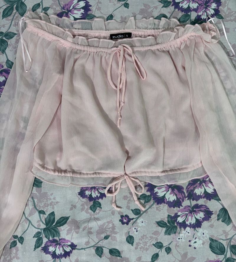 Off-Shoulder Crop Top