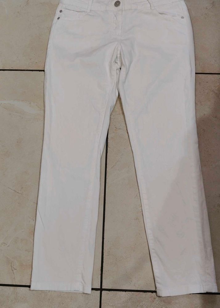 Classic White Women's Pants