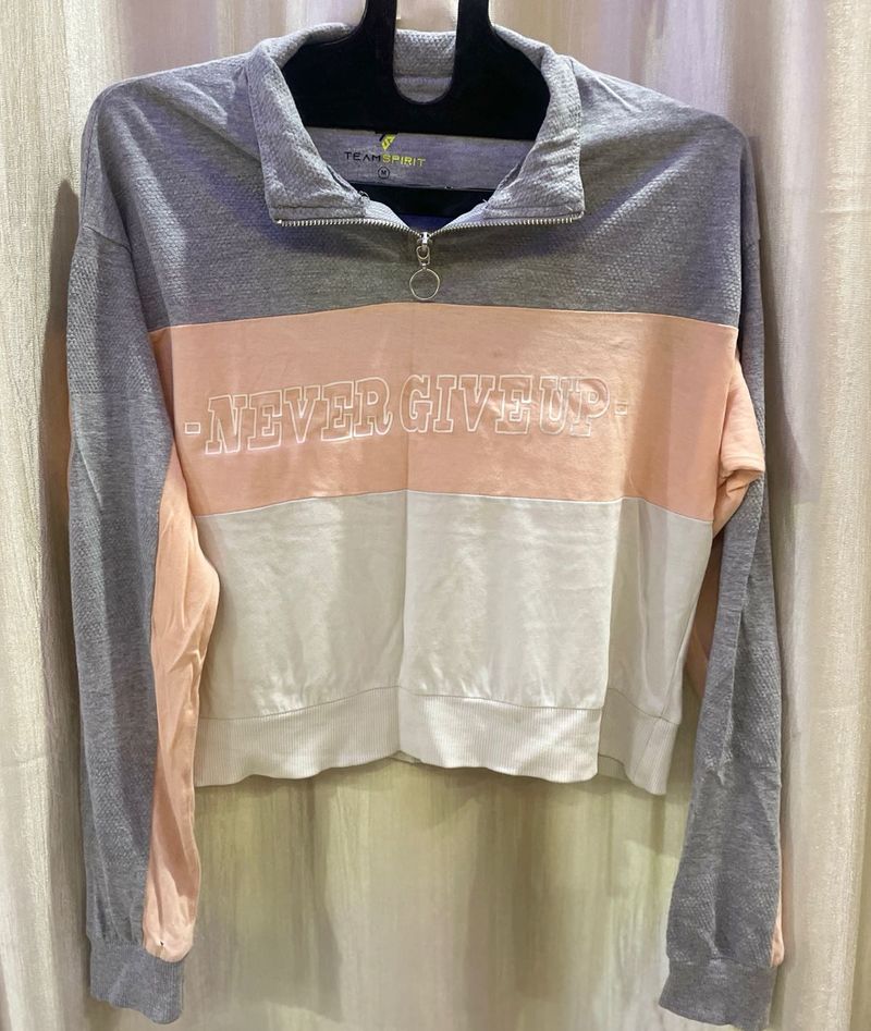 Never Give Up Pullover Sweatshirt