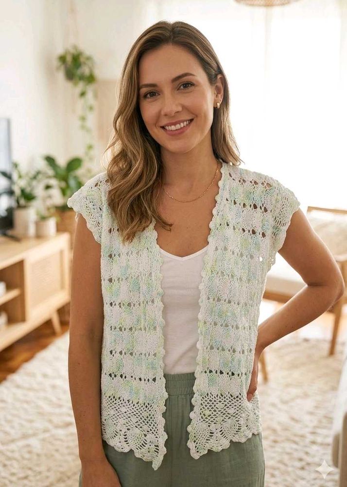 Crocheted Lace Vest