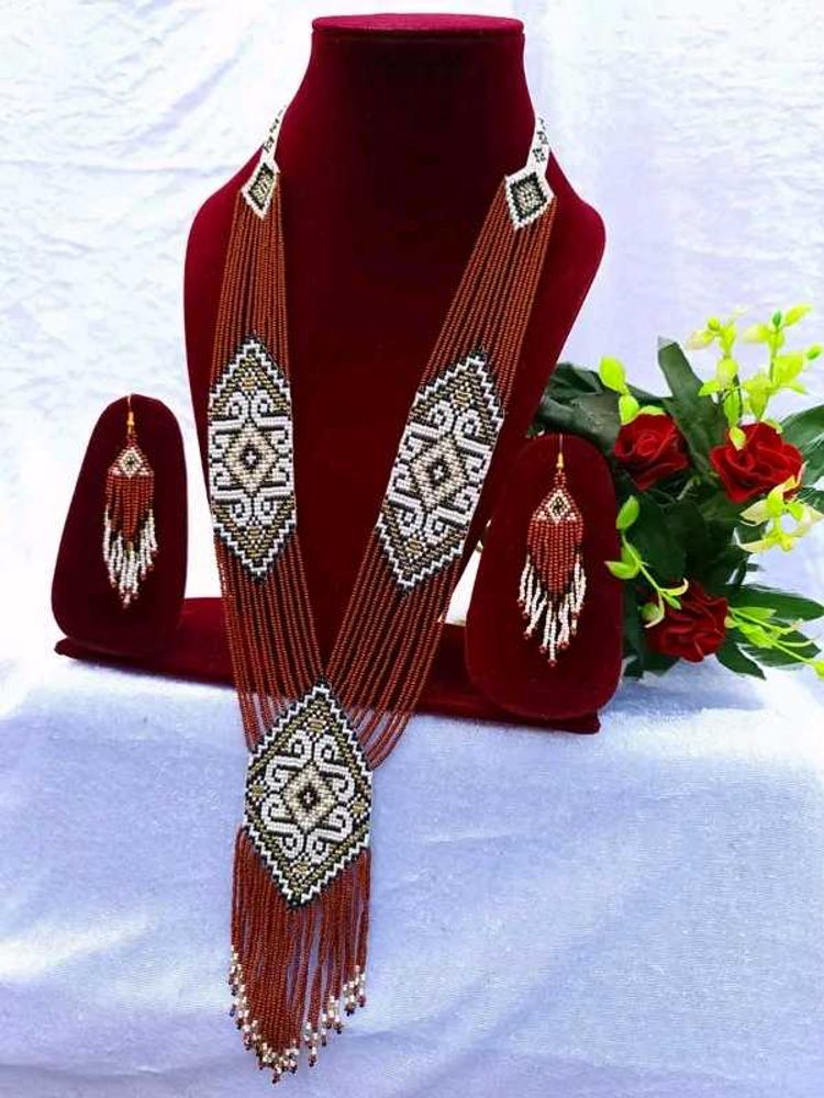 🌸✨ Morni Floral Beaded Necklace Set
