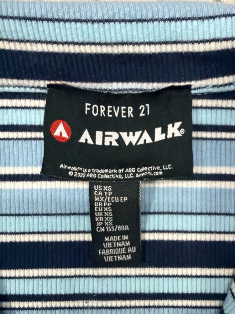 Forever 21 Airwalk Striped Top