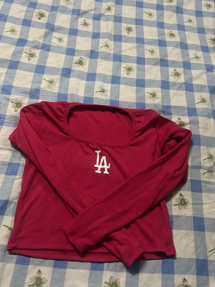 Pink LA Long Sleeve Top