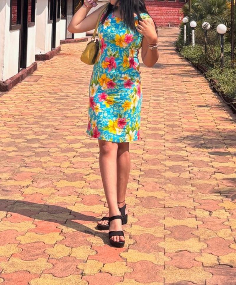 Floral Print Mini Dress