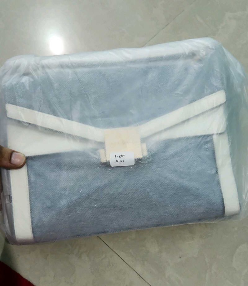Stylish Light Blue Clutch Bag