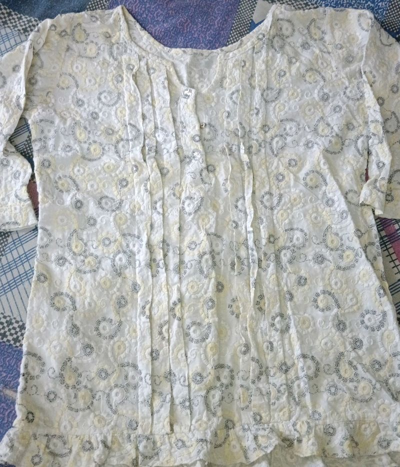 Fashionable Embroidered Women's Top Formal