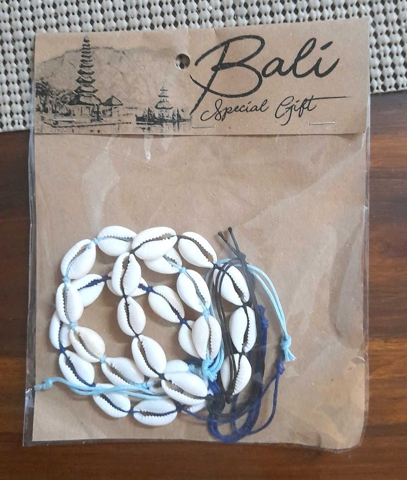 Bali Shell Anklets Set of 3