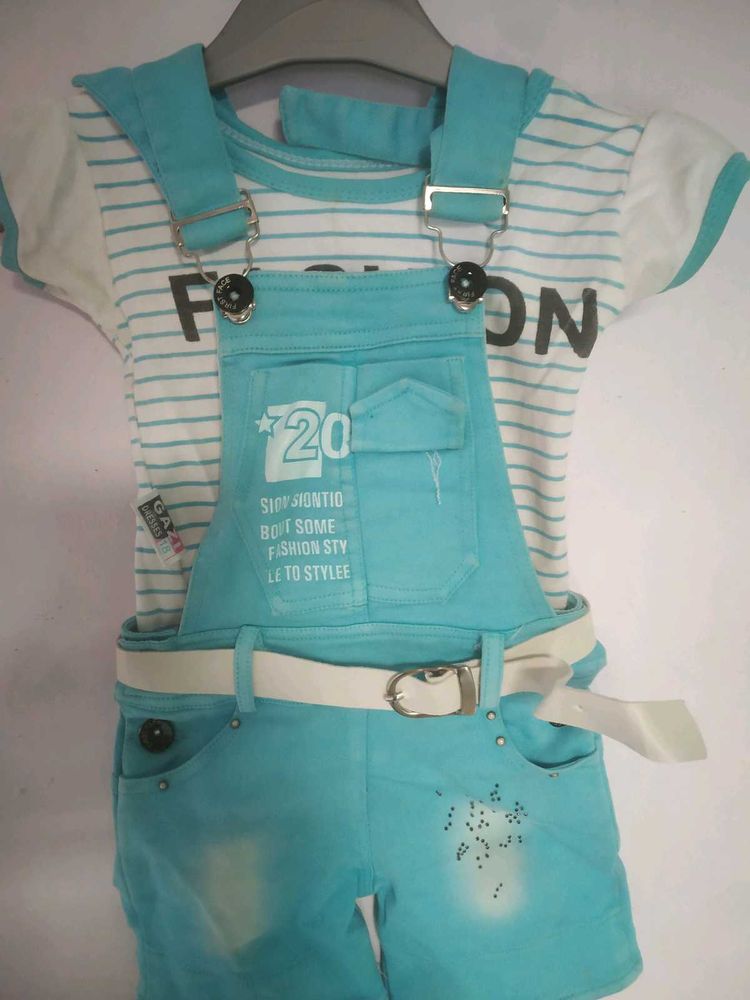 Girls Dungree Set