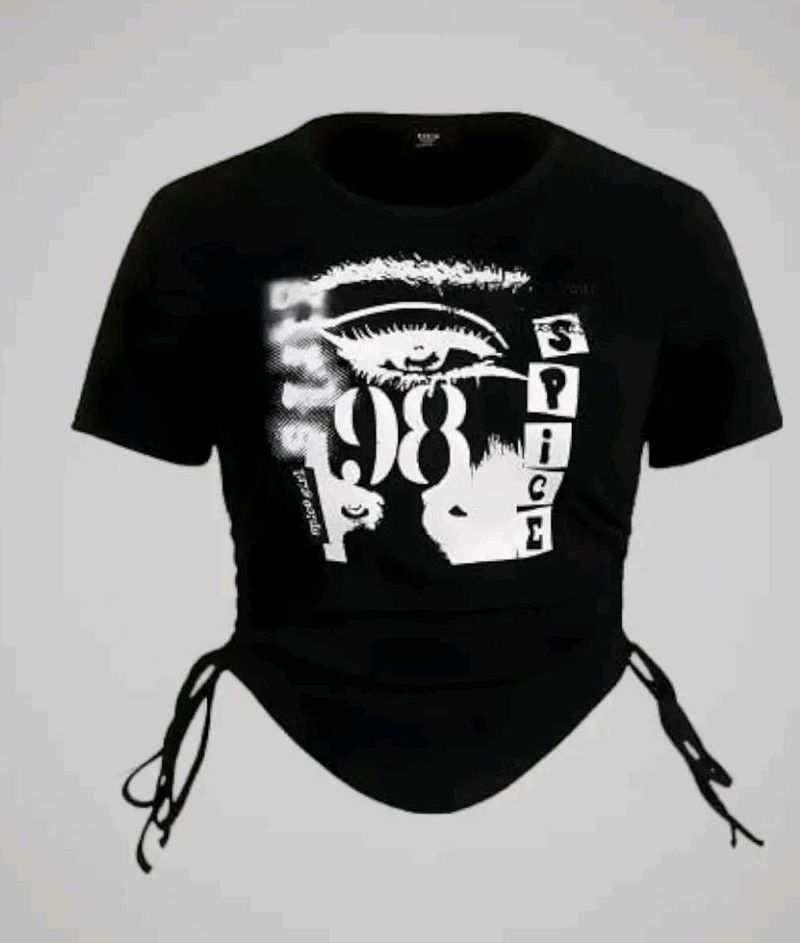 Y2K Spice Girl Graphic Crop Top
