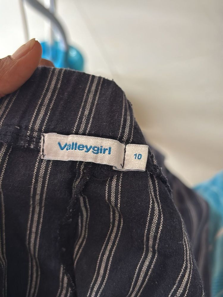 Valleygirl Striped Pants 2nos