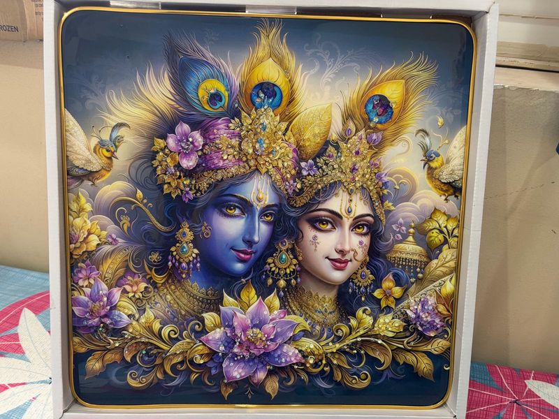 Beautiful Radha Krishna Photo Frame - New