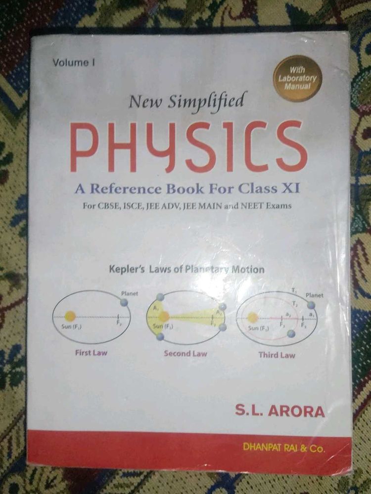 S.L ARORA FOR CLASS11th both volumes