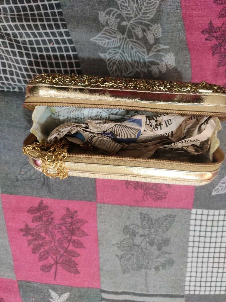Sparkling Beaded Clutch Bag