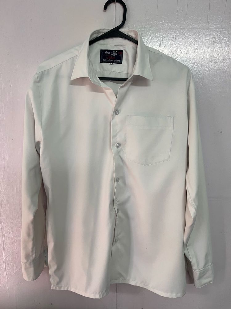 Classic White Full Sleeve Formal/School Shirt for