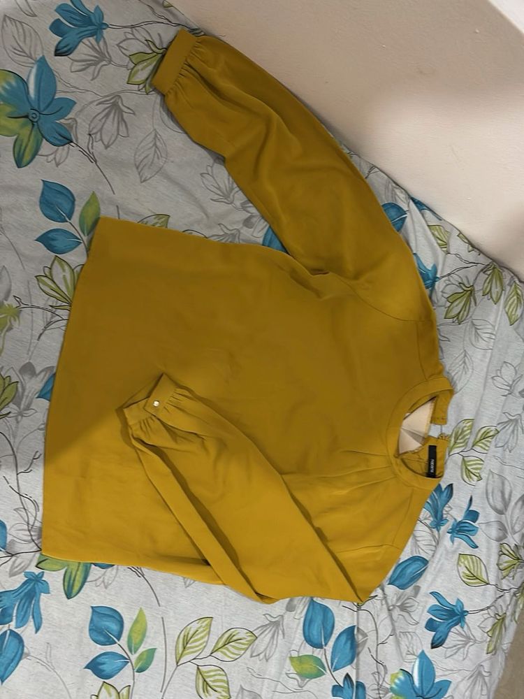 Mustard Yellow Long Sleeve Top