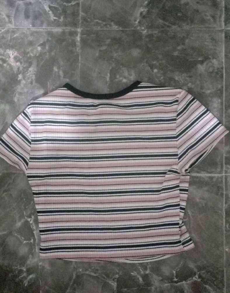 Striped Cropped T-Shirt