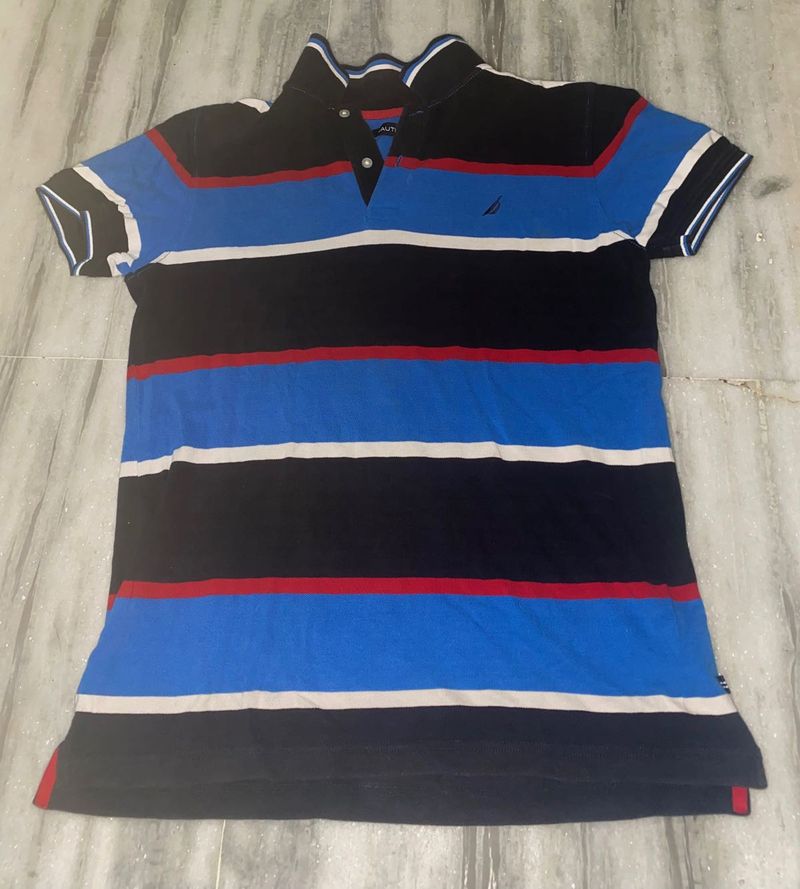 Nautica Striped Polo Shirt