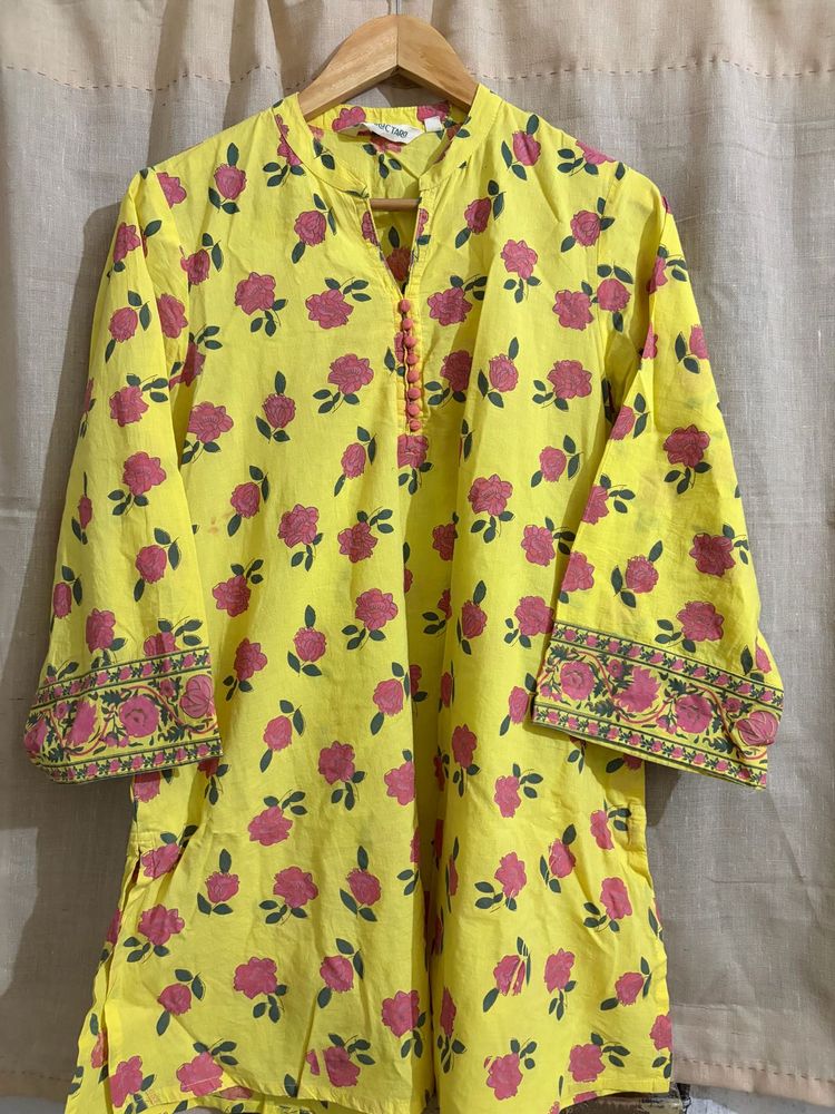 Floral print kurta set