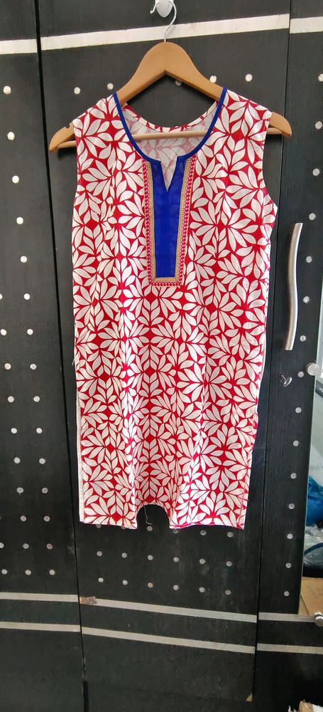 Short Knee Length Cotton Kurta