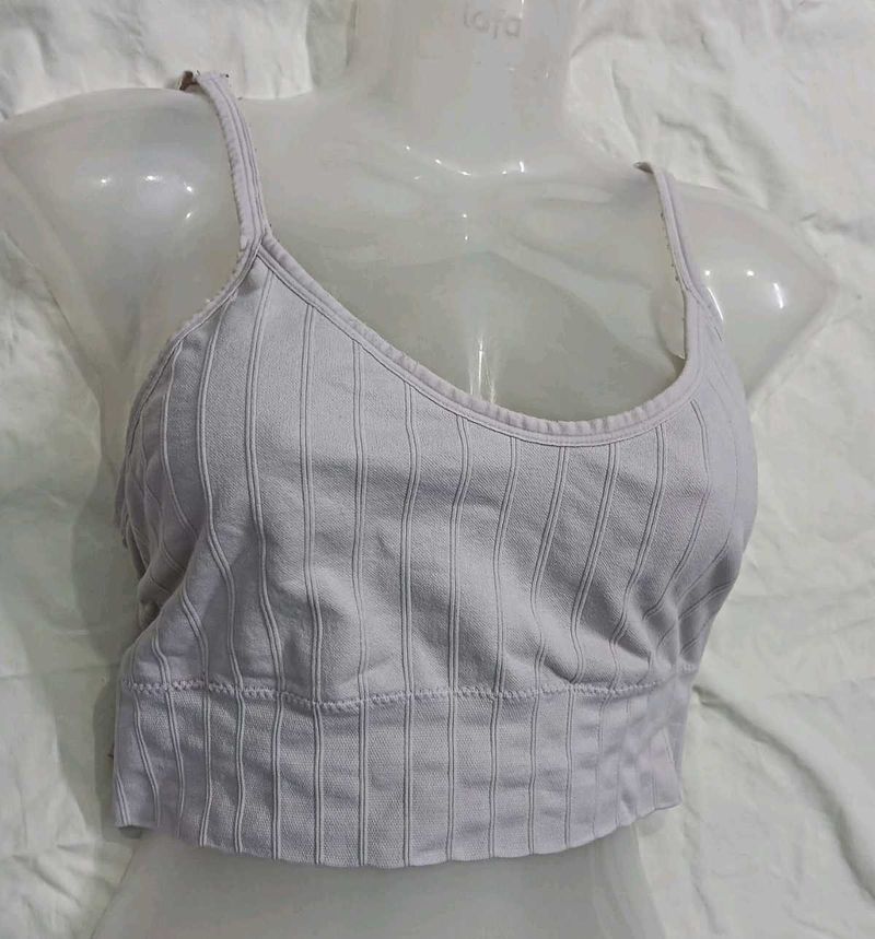 🤎 Ribbed Crop Sports Bra