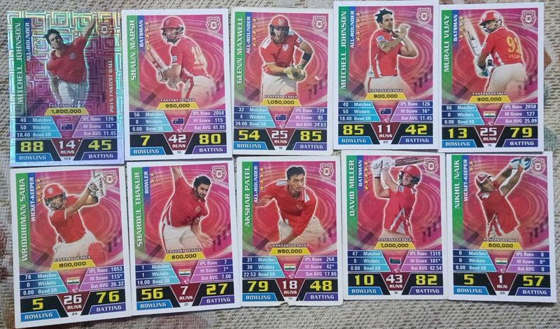Rare IPL Cricket Player Cards
