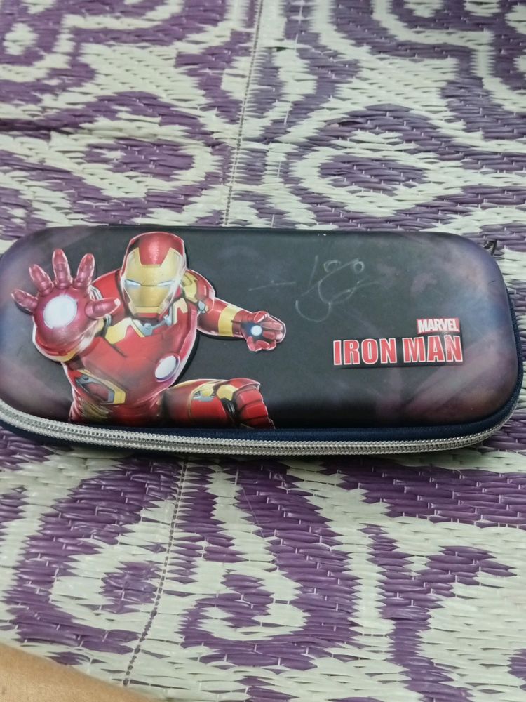 Iron Man Zipper Pencil Box