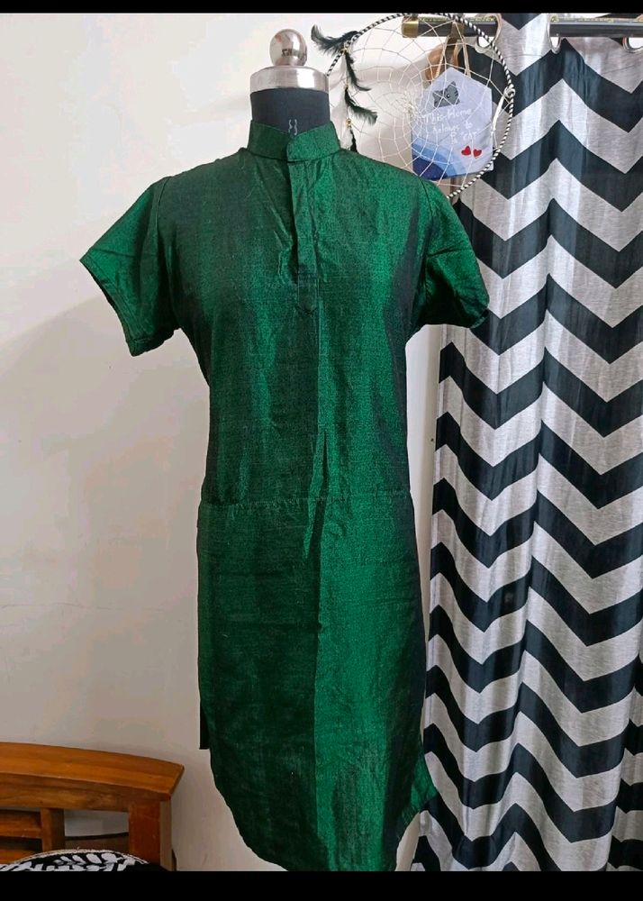 Plus Size Green Warm Kurti