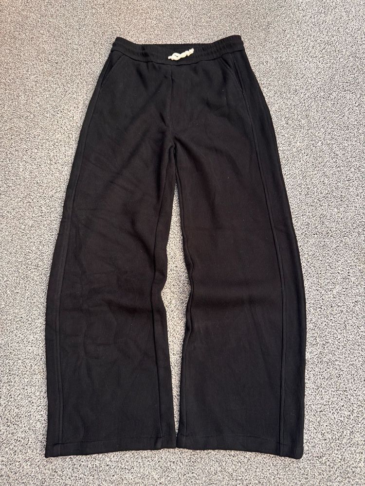 Black Wide Leg Lounge Pants