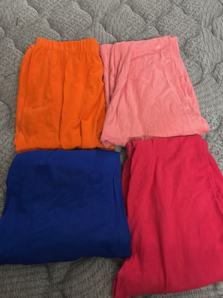 Bundle of 4 Colorful Leggings