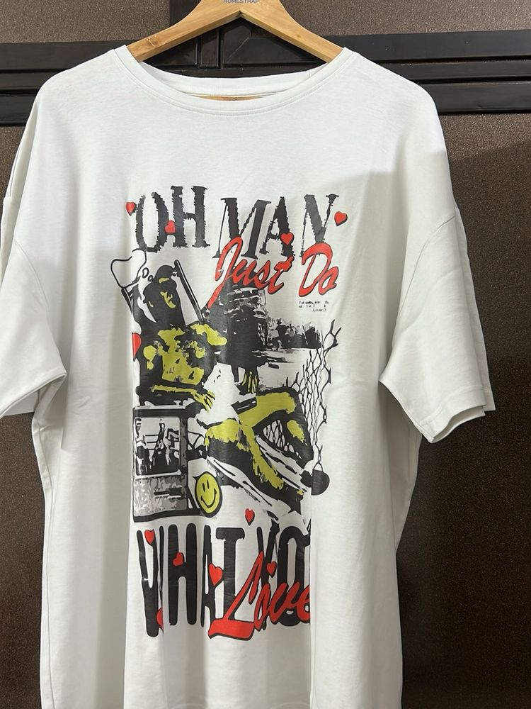 Graphic Print Oversized T-Shirt