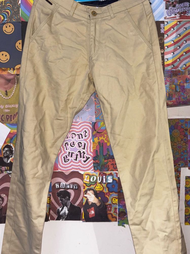 Beige Formal Pant Old Money