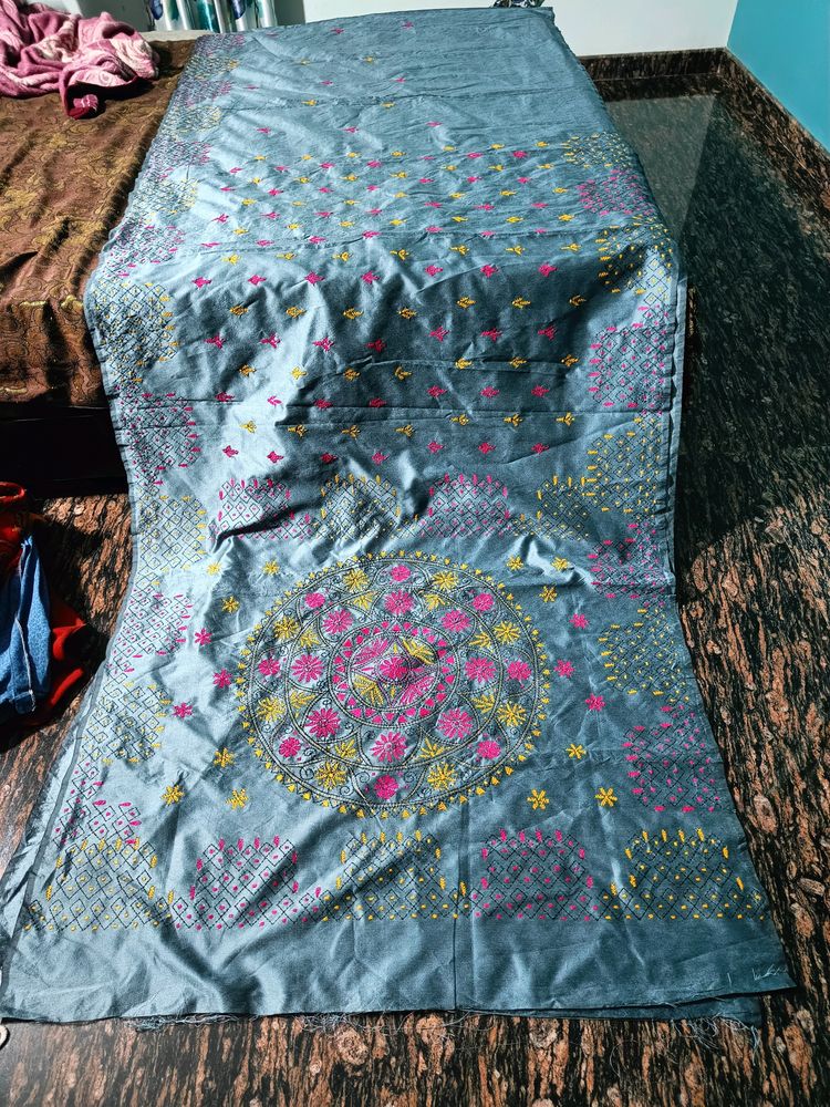 Ravishing Kantha Work Saree