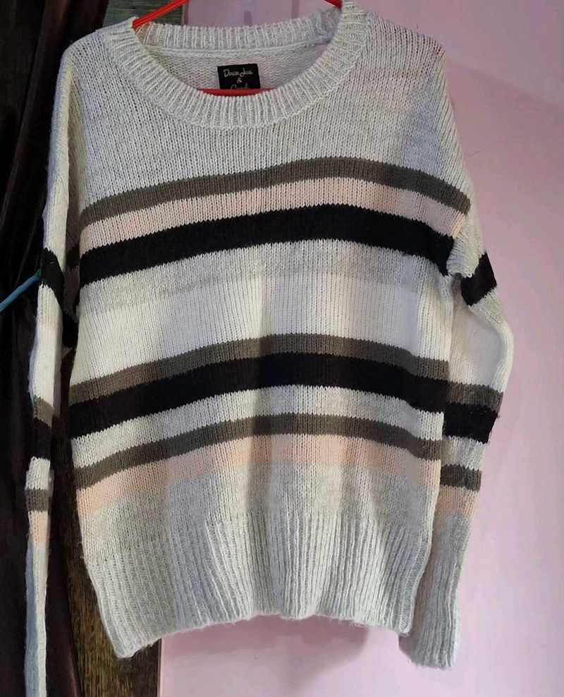 Cozy Striped Knit Sweater