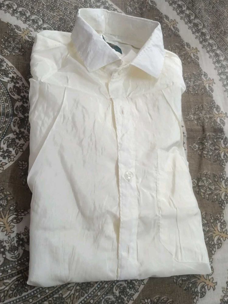 Classic White Men's Shirt