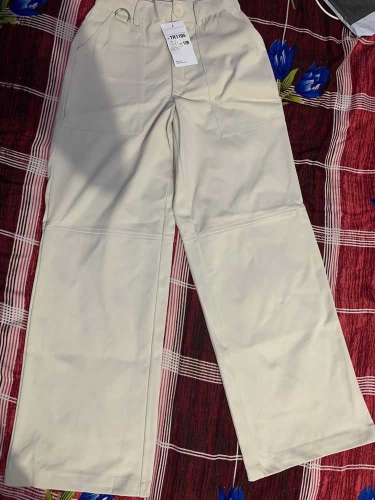 Y2K BEIGE CARGO PANTS -XS