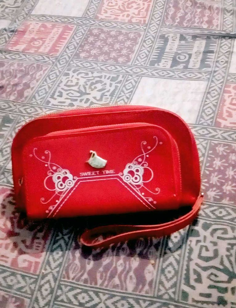 Chic Red Clutch Bag