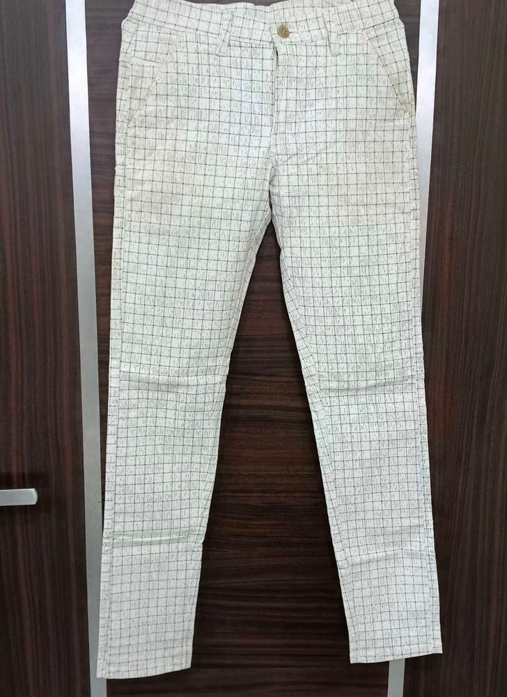 Checked Casual Trousers