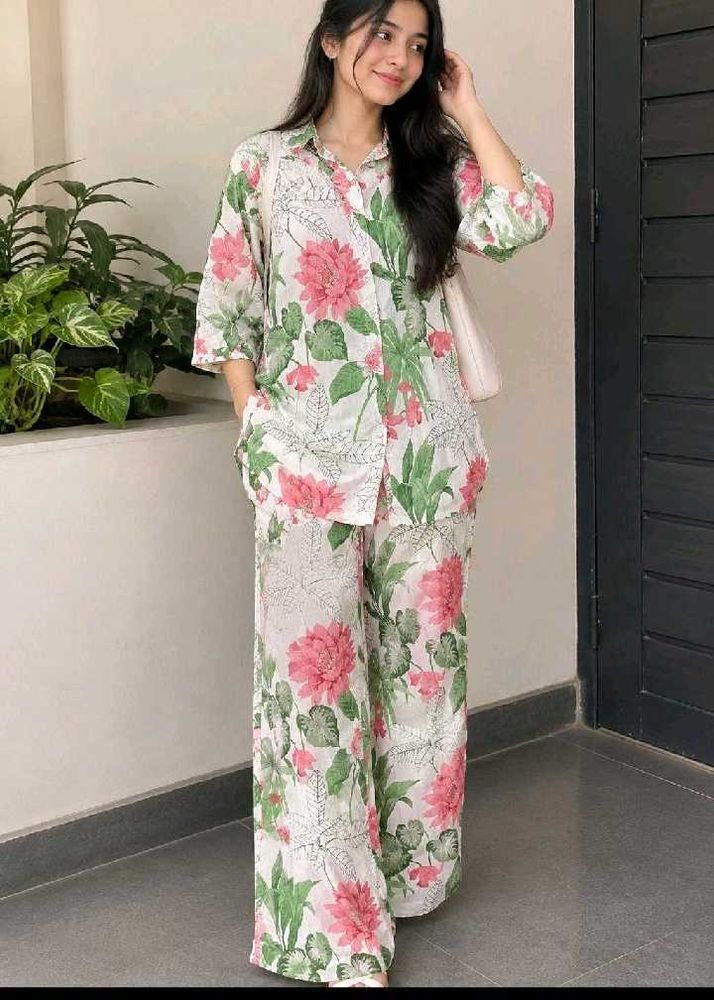 Floral Print co_oard Set for Women
