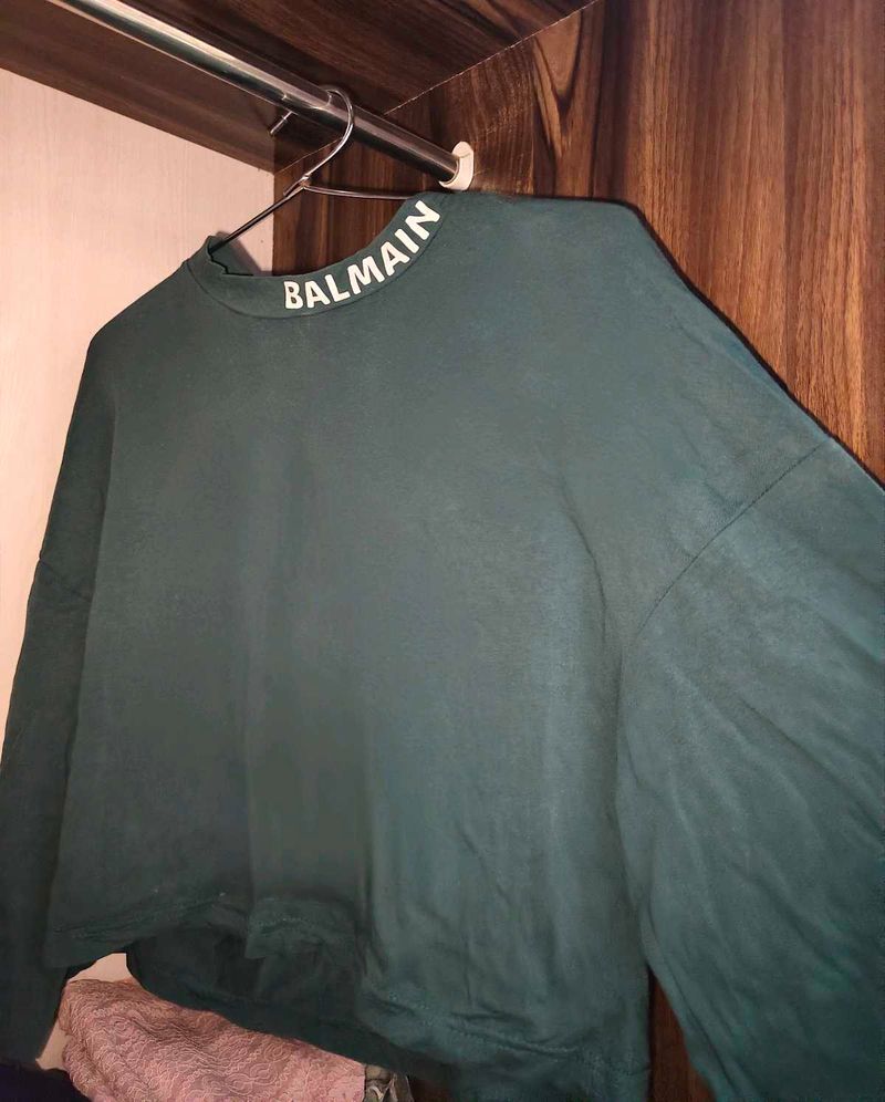 Balmain Logo Neck Sweatshirt
