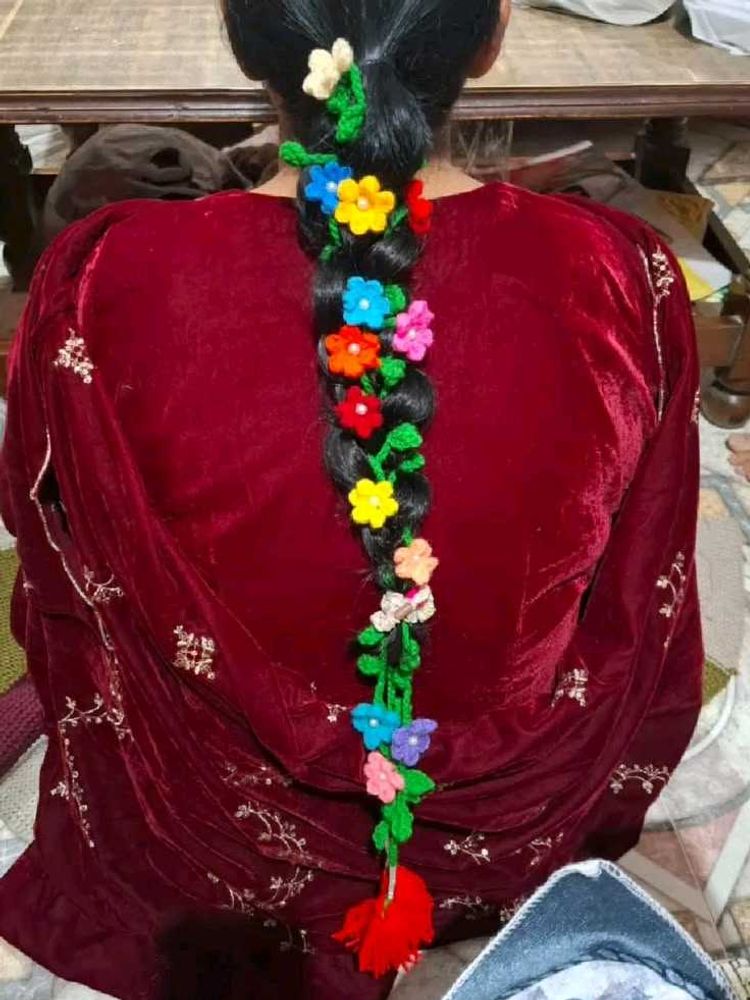 Boho Floral Braided Hair Accessory