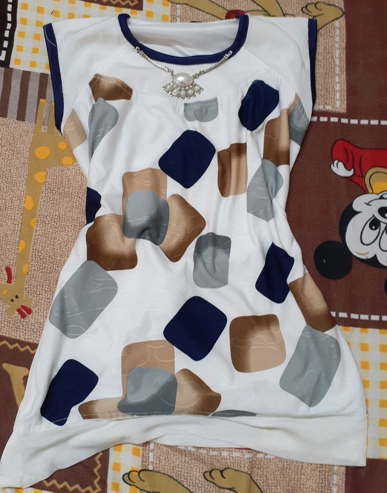 Cute Stylish Abstract Print Top