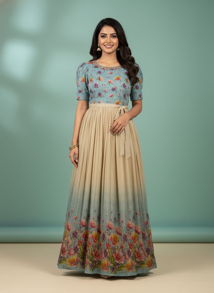 Beautiful Floral Ethnic Gown