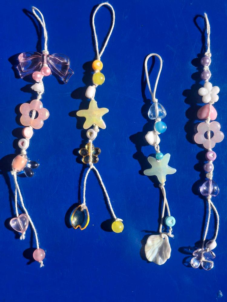 Cute Beaded Charm Set - Unique aesthetic y2k Desig