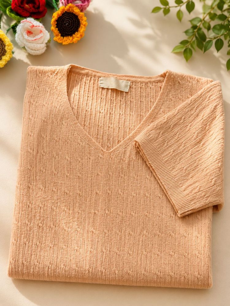 Cozy V-Neck Knit Top
