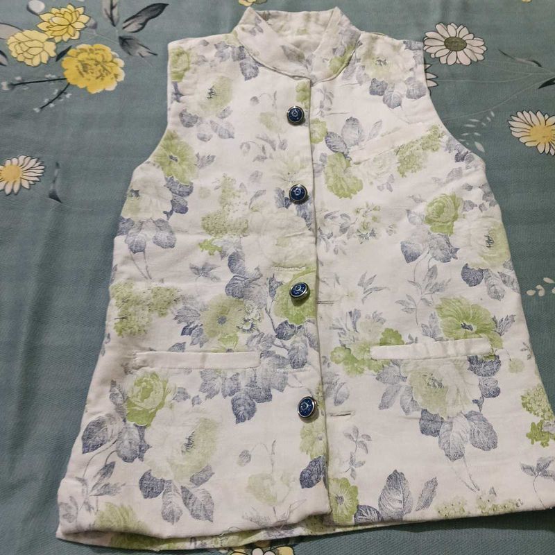Stylish Floral Nehru Jacket