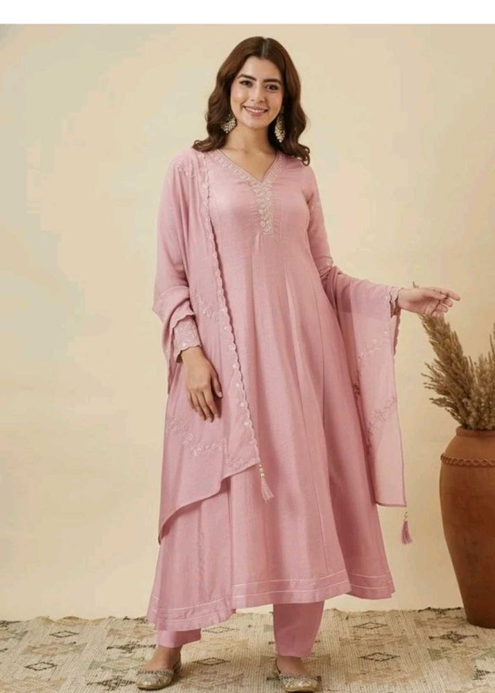Elegant Pink Kurta Set with Dupatta