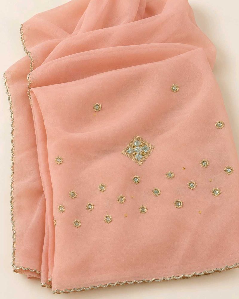 Peach party Saree