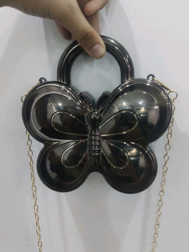 Butterfly Lock Clutch Bag